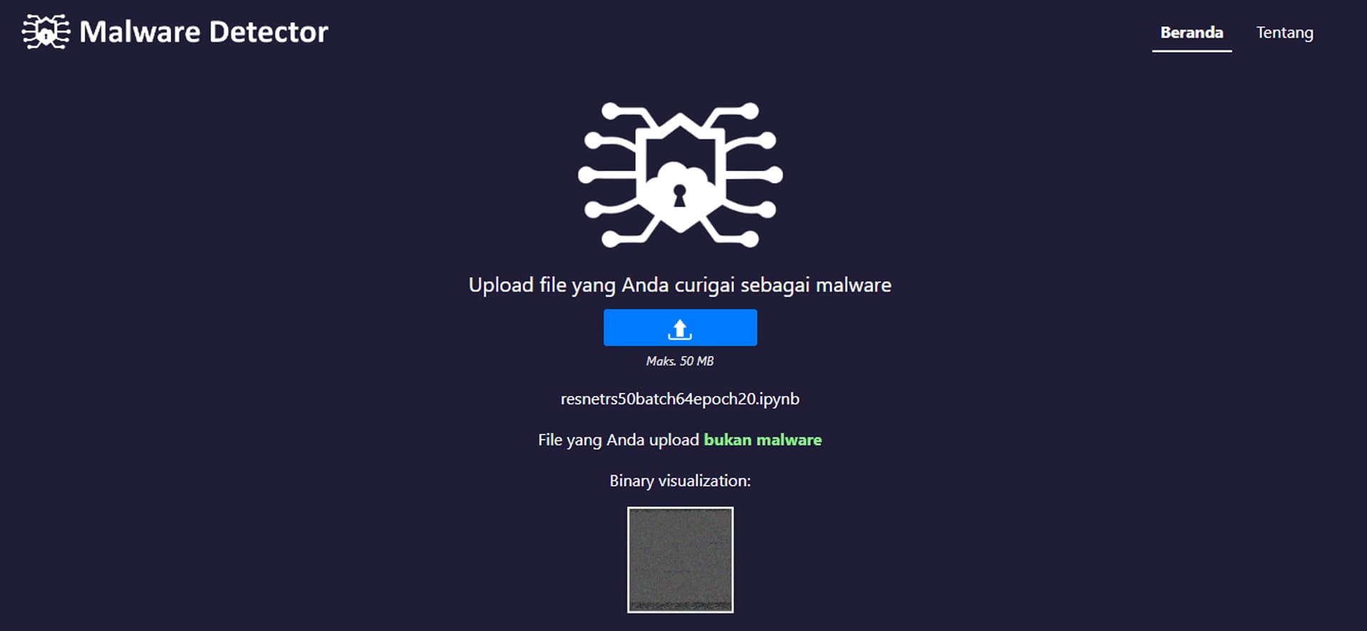 Gallery 3 untuk Malware Detector Web App